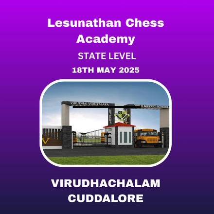 VIRUTHAI VIDHYALAYA - STATE LEVEL CHILDREN AND OPEN CHESS TOURNAMENT 2025
