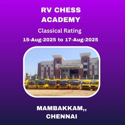 BELOW 1800 - RV CHESS ACADEMY 1st INTERNATIONAL FIDE RATING CHESS TOURNAMENT 2025